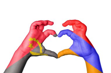 Angola Ermenistan Kalbi, El hareketi kalp yapma, Kırpma Yolu