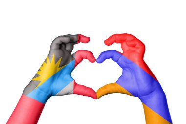 Antigua ve Barbuda Ermenistan Kalbi, El hareketi kalp yapma, Kırpma Yolu