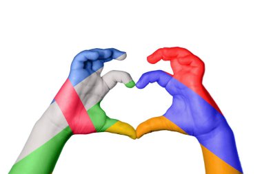 Orta Afrika Cumhuriyeti Ermenistan Kalbi, El hareketi kalp yapma, Kırpma Yolu