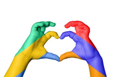 Gabon Ermenistan Kalbi, El hareketi kalp yapma, Kırpma Yolu