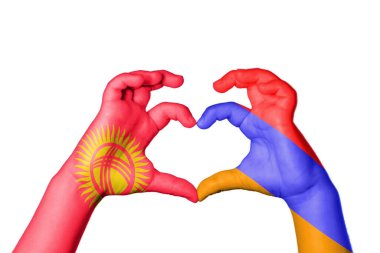 Kırgızistan Ermenistan Kalbi, El hareketi kalp yapma, Kırpma Yolu