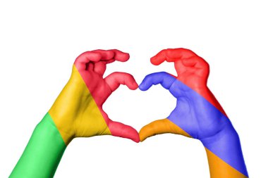 Mali Ermenistan Kalbi, El hareketi kalp yapma, Kırpma Yolu