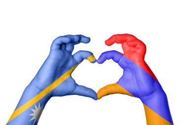 Nauru Ermenistan Kalbi, El hareketi kalp yapma, Kırpma Yolu