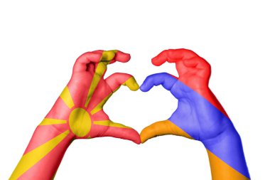 Kuzey Makedonya Ermenistan Kalbi, El hareketi kalp yaptı, Yol Kesme