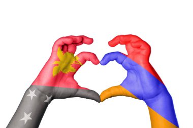 Papua Yeni Gine Ermenistan Kalbi, El hareketi kalp yapma, Kırpma Yolu