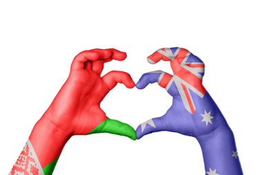 Belarus Avustralya Kalbi, El hareketi kalp yapma, Kırpma Yolu