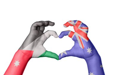 Ürdün Avustralya Kalbi, El hareketi kalp yapma, Kırpma Yolu