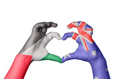 Filistin Avustralya Kalbi, El hareketi kalp yapma, Kırpma Yolu