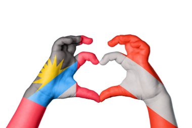 Antigua ve Barbuda Avusturya Kalbi, El hareketi kalp yapma, Kırpma Yolu