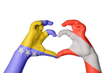 Bosna-Hersek Avusturya Kalbi, El hareketi kalp yaptı, Kırpma Yolu