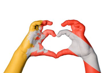 Bhutan Avusturya Kalbi, El hareketi kalp yapma, Kırpma Yolu