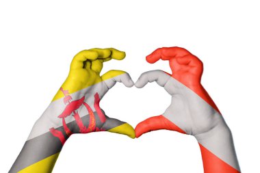 Brunei Avusturya Kalbi, El hareketi kalp yapma, Kırpma Yolu