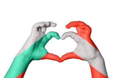 Bulgaristan Avusturya Kalbi ve El hareketi kalp yaptı, Kırpma Yolu