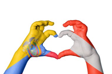 Ekvador Avusturya Kalbi, El hareketi kalp yapma, Kırpma Yolu