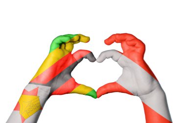 Zimbabwe Avusturya Kalbi, El hareketi kalp yapma, Kırpma Yolu