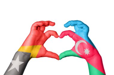 Doğu Timor Azerbaycan Kalbi, El hareketi kalp yapma, Kırpma Yolu