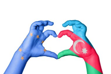 Avrupa Birliği Azerbaycan Kalbi, El hareketi kalp yapma, Kırpma Yolu