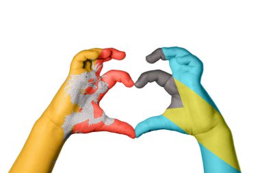 Bhutan Bahama Kalbi, El hareketi kalp yapmak, Kırpma Yolu