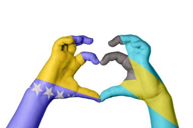 Bosna-Hersek Bahamalar 'ın Kalbi, El hareketi, kalp yapma, Kırpma Yolu