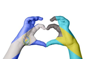 El Salvador Bahamalar Kalbi, El hareketi kalp yapmak, Kırpma Yolu