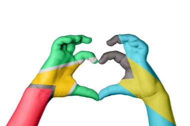 Guyana Bahama Kalbi, El hareketi kalp yapma, Kırpma Yolu