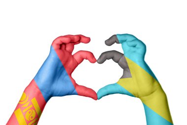 Moğolistan Bahamalar 'ın Kalbi, El hareketi, Kalp yapmak, Kırpma Yolu