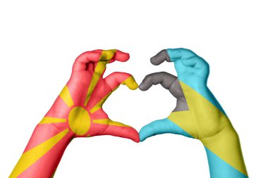 Kuzey Makedonya Bahamalar 'ın Kalbi, El hareketi, kalp yapma, Kırpma Yolu