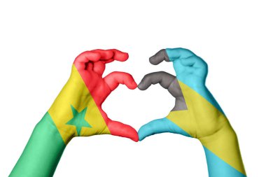 Senegal Bahama Kalbi, El hareketi, kalp yapma, Kırpma Yolu