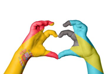 İspanya Bahamalar Kalbi, El hareketi kalp yapma, Kırpma Yolu