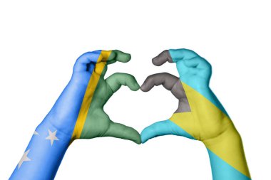 Solomon Adaları Bahamalar Kalbi, El hareketi kalp yapma, Kırpma Yolu