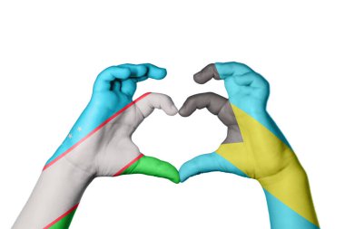 Özbekistan Bahama Kalbi, El hareketi, kalp yapma, Kırpma Yolu