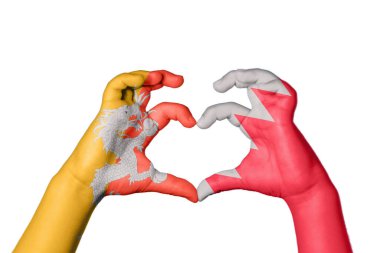 Bhutan Bahreyn Kalbi, El hareketi kalp yapma, Kırpma Yolu