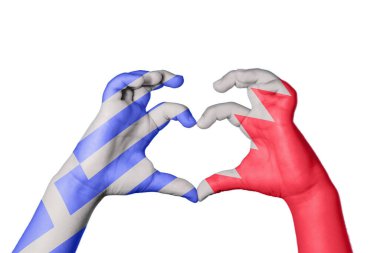 Yunanistan Bahreyn Kalbi, El hareketi, kalp yapma, Kırpma Yolu