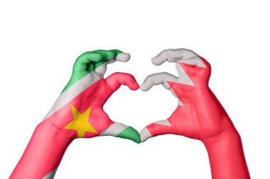 Surinam Bahreyn Heart, El hareketi kalp yapma, Kırpma Yolu