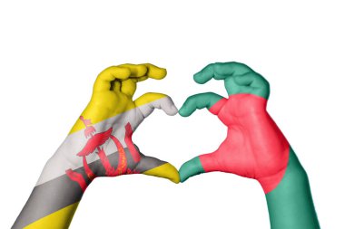 Brunei Bangladeş Kalbi, El hareketi kalp yapma, Kırpma Yolu