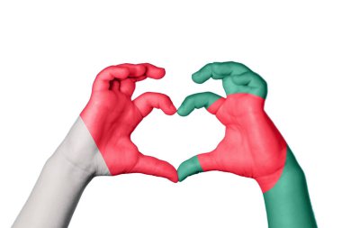 Malta Bangladeş Kalbi, El hareketi kalp yapma, Kırpma Yolu