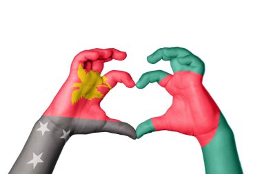 Papua Yeni Gine Bangladeş Kalbi, El hareketi kalp yapma, Kırpma Yolu