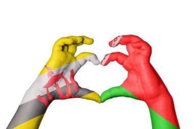 Brunei Belarus Kalbi, El hareketi kalp yapma, Kırpma Yolu