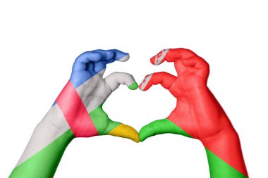 Orta Afrika Cumhuriyeti Belarus Kalbi, El hareketi kalp yapma, Kırpma Yolu