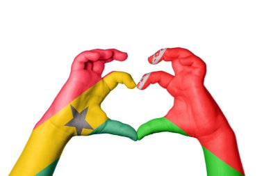 Gana Belarus Kalbi, El hareketi kalp yapma, Kırpma Yolu