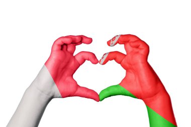 Malta Belarus Kalbi, El hareketi kalp yapma, Kırpma Yolu