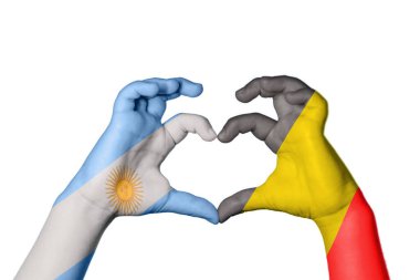 Arjantin Belçika Kalbi, El hareketi kalp yapma, Kırpma Yolu