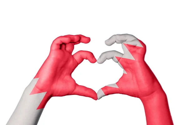 Бахрейнское Сердце Жест Сердца Отрезание Пути — стоковое фото
