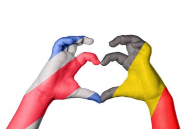 Kosta Rika Belçika Kalbi, El hareketi kalp yapma, Kırpma Yolu