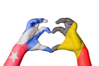 Küba Belçika Kalbi, El hareketi kalp yapma, Kırpma Yolu