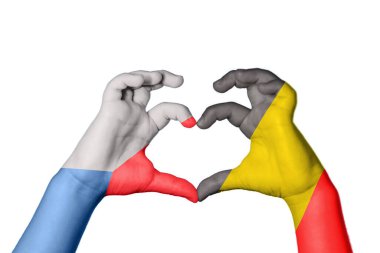 Çek Cumhuriyeti Belçika Kalbi, El hareketi kalp yapma, Kırpma Yolu