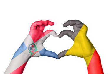 Dominik Cumhuriyeti Belçika Kalbi, El hareketi kalp yapma, Kırpma Yolu