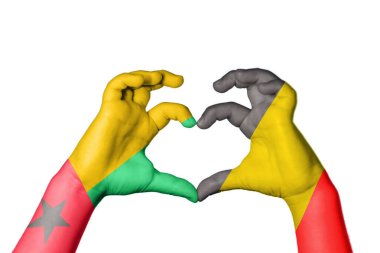 Gine Bissau Belçika Kalbi, El hareketi kalp yapma, Kırpma Yolu