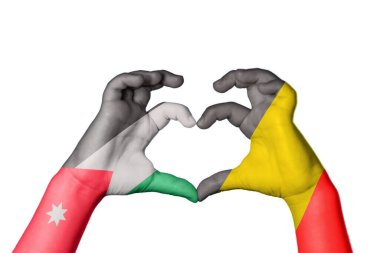 Ürdün Belçika Kalbi, El hareketi kalp yapma, Kırpma Yolu