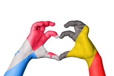 Panama Belçika Kalbi, El hareketi kalp yapma, Kırpma Yolu